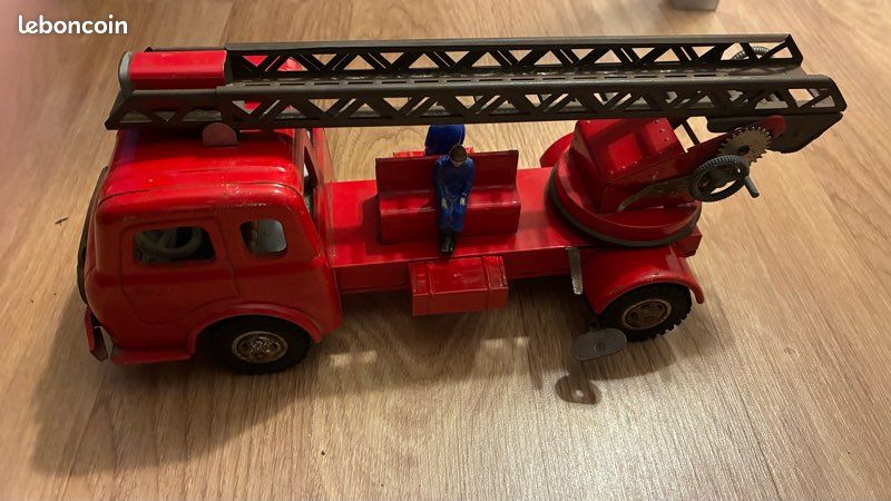 camion de pompier joustra jouet en metal plastic 30 cm | Rakuten
