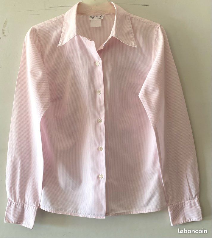 Chemise Regular fit à fines rayures rose