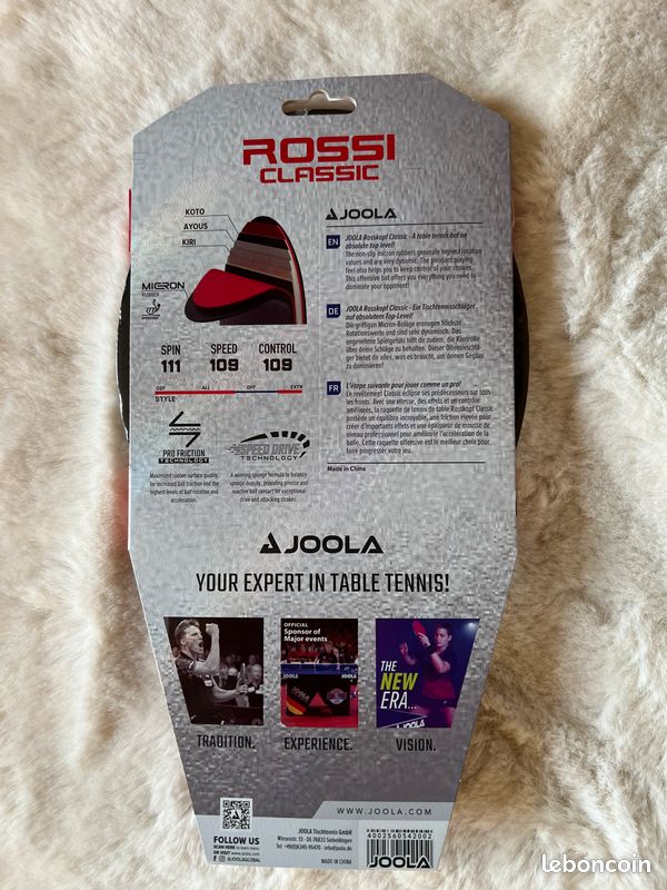 Raquette Joola Rossi (Rosskopf) Classic - Neuve (image 2)