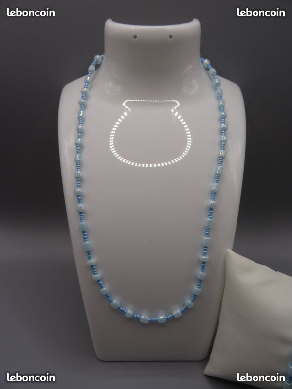 Parure Rare Collier Et Bracelet Signée UBU - Style Moderniste, Plaqué Argent - Occasion En Excellent état