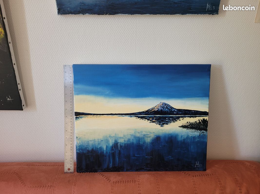 TABLEAU - Peinture à l'huile - Montagne magique γ (image 2)