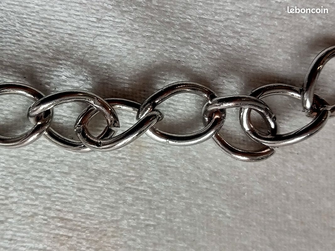 Chaîne En Argent Sterling 925 Vintage Ancienne - Signée - Poids 21,78g - Occasion