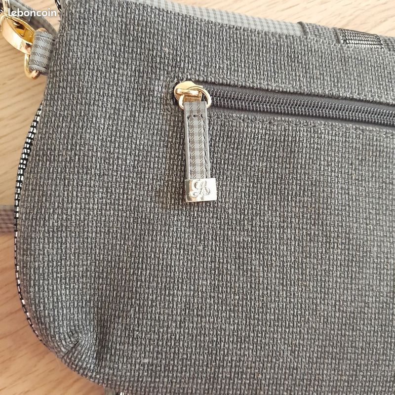 Sac bandoulière Lollipops neuf gris avec paillettes
Fermeture avec bouton aimanté (image 8)