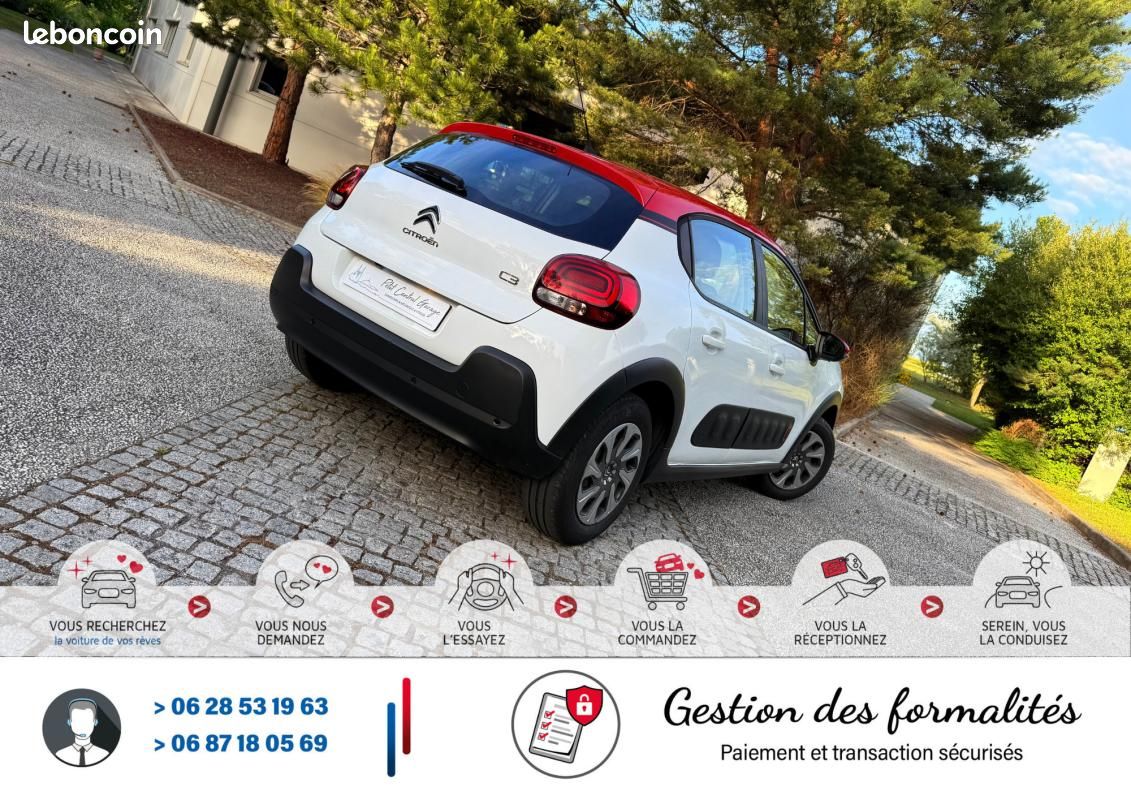 Citroën C3 III 1.2 VTi 12V 82 cv White&Red Color*Crit'Air 1*Ct Kit Distribution Entretien Complet... (image 12)