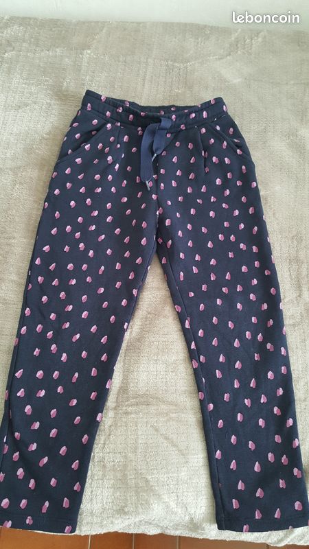 Pantalon D'été Bébé Fille Catimini Atelier - Taille 1 Mois (55 Cm) - Rose Pâle - Occasion Très Bon état