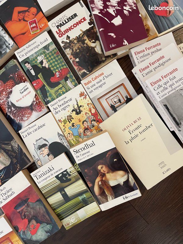 Lot de 60 livres de littérature format poche ou grand format tous auteurs lot ou unité (image 6)