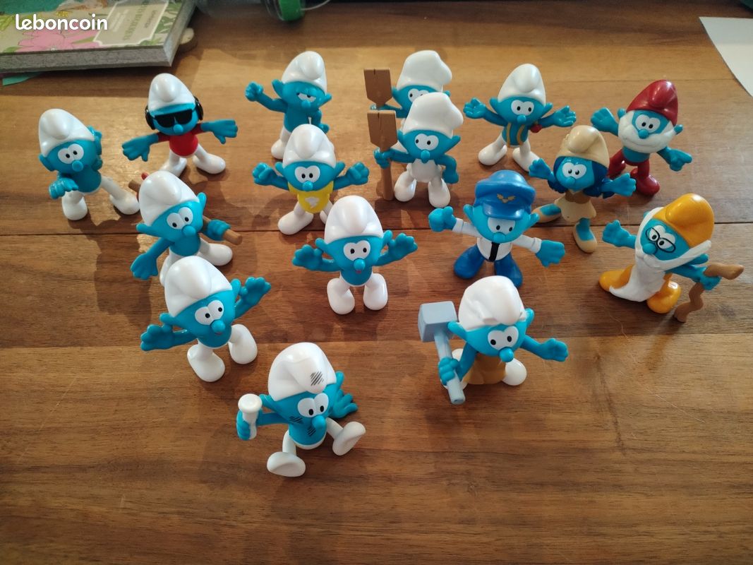Lot De 51 Figurines Schtroumpfs – édition McDonald's, D'occasion, Thème BD