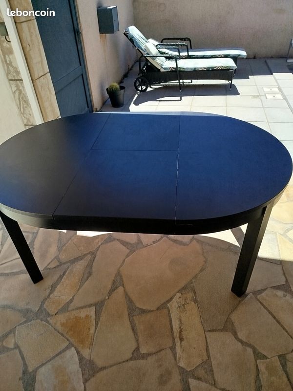 Table Ikéa Bjursta ronde + 5 chaises (image 2)
