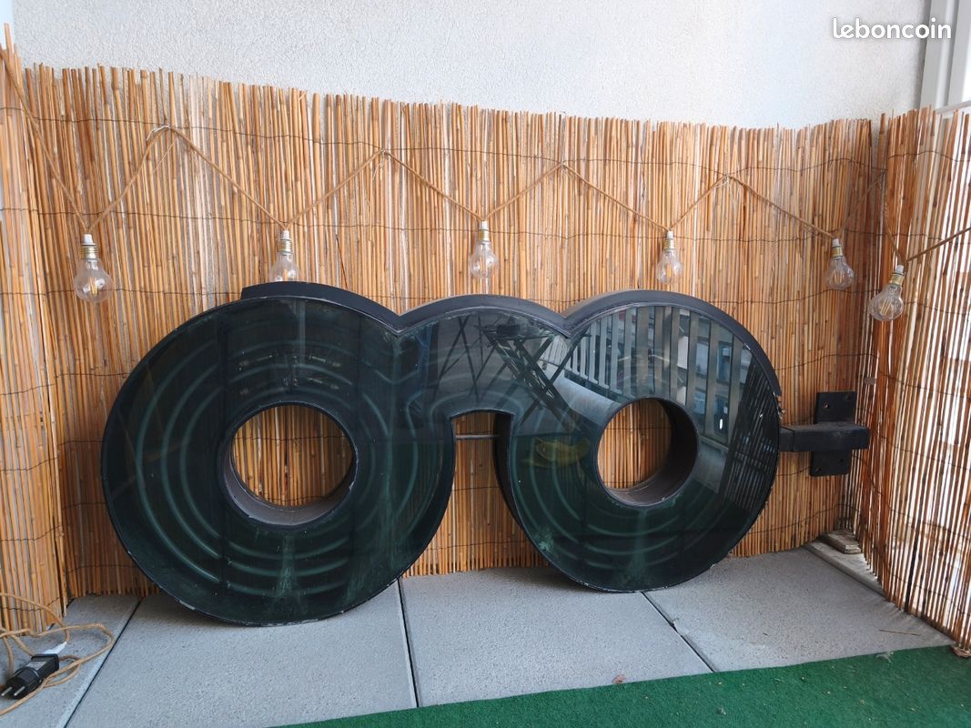 Enseigne lunettes opticien vintage design industriel décoration (image 1)