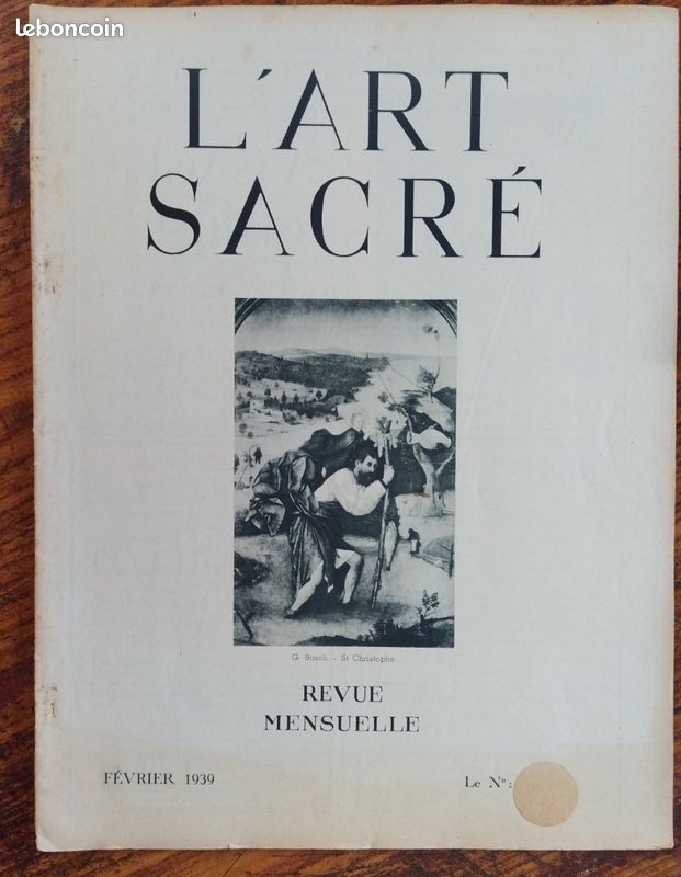 Lot de 19 magazines anciens L'Art Sacré 1937, 1938 et 1939 (image 2)