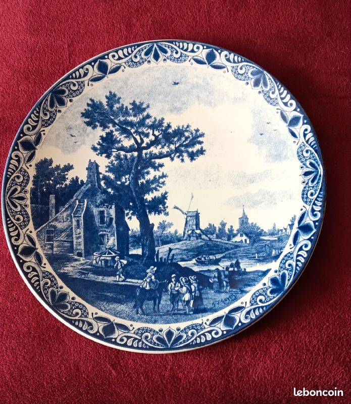 Grand plat Delft (image 1)