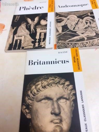 Lot de 3 livres de RACINE, voir descriptif (image 1)
