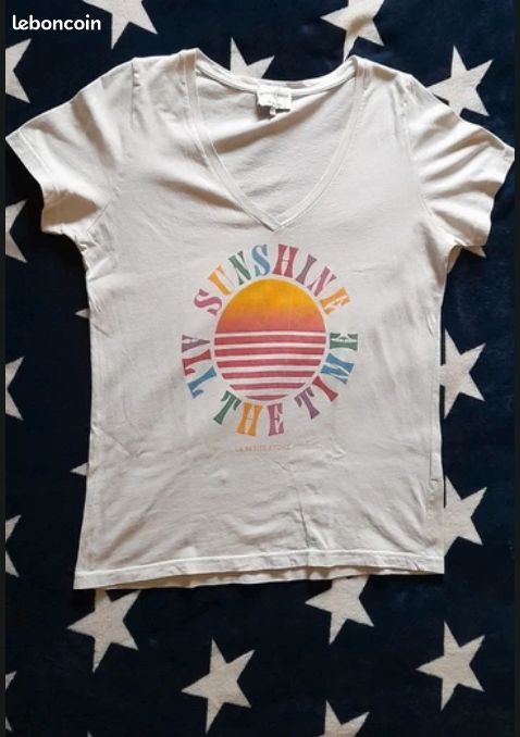 T-shirt blanc Sunshine La Petite Etoile (image 1)