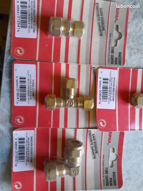 Manchon Rapide Laiton D.12 Pour Tube En Cuivre | Leroy Merlin