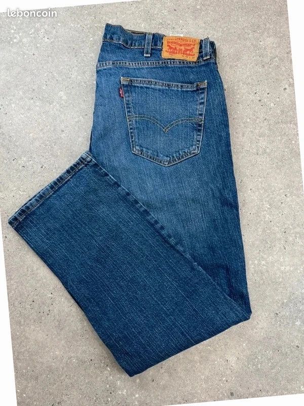 Jean levi’s bleu coupe droite baggy homme style vintage w38l30 (fr48) 559 (image 1)