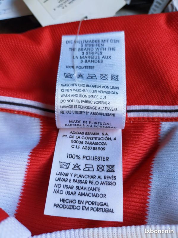 Maillot De Football Vintage Athletic Bilbao Extérieur - Saison 1999-2000 Taille S - Occasion