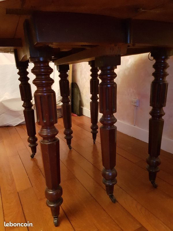 Table 6 pieds acajou (image 3)