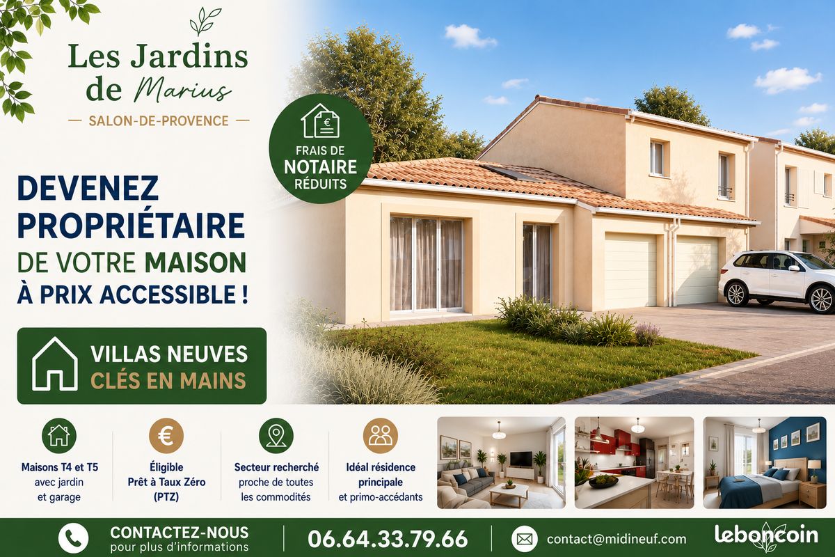 Maison 5 pièces 90 m² · à Salon-de-Provence · 90 m² · 349 900 €