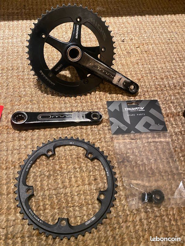 Sram omnium 165mm plus BB & couronne 48 + 50 - Équipements vélos