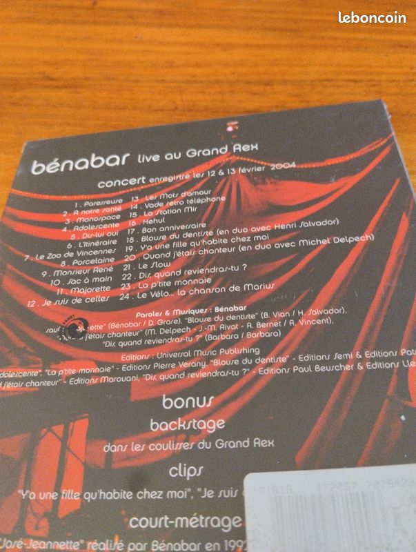 DVD Bénabar (image 2)