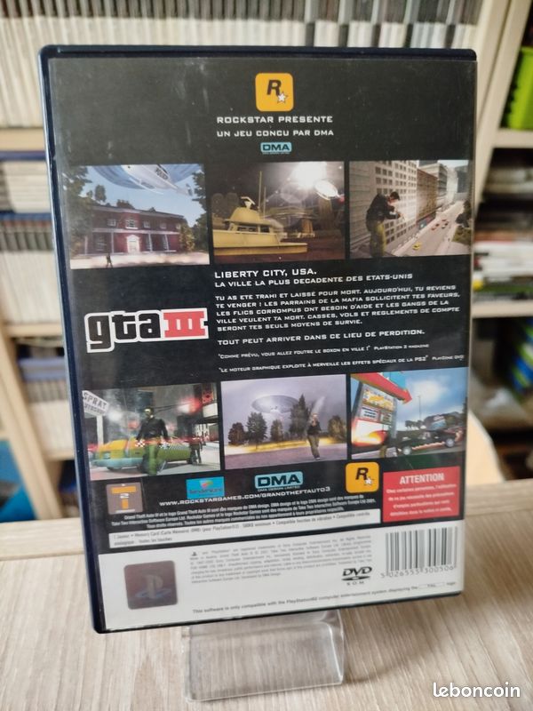 GRAND THEFT AUTO GTA 3 (III) sur Playstation 2 PS2 EUR 12,99 - FR