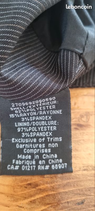 Jupe crayon marron marque le château (image 4)