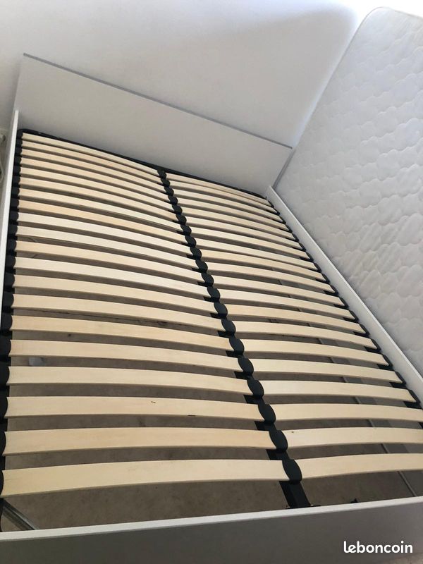Cadre lit king + sommier + Matelas (image 2)