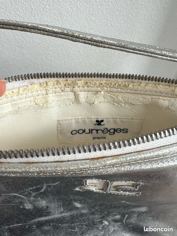 Petit sac Courrèges argenté YK2 (image 7)