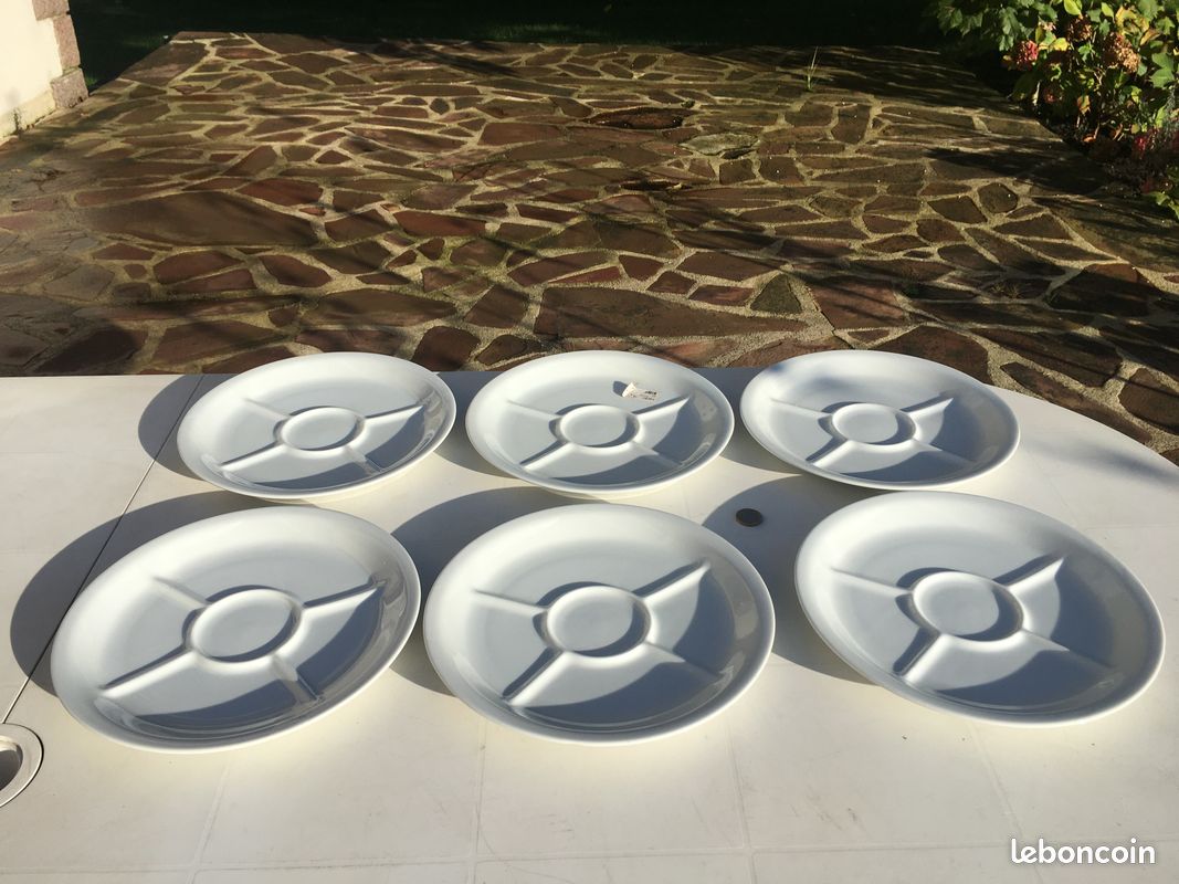 Lot de 6 assiettes à fondue (image 2)