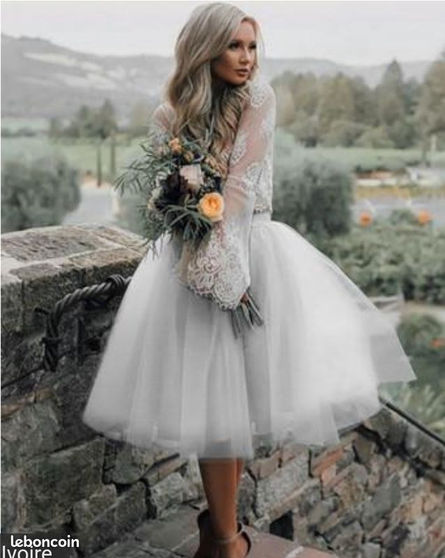 Robe de mariée tutu mariage civil Vêtements