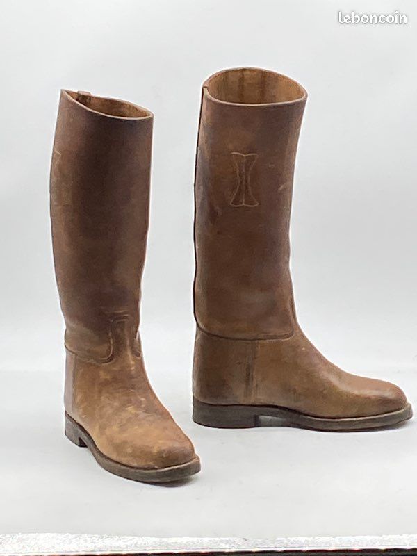 Bottes D'officier Britannique à 3 Boucles – Style Militaire