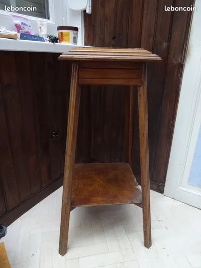 Sellette bois avec plateau en Marbre (image 1)