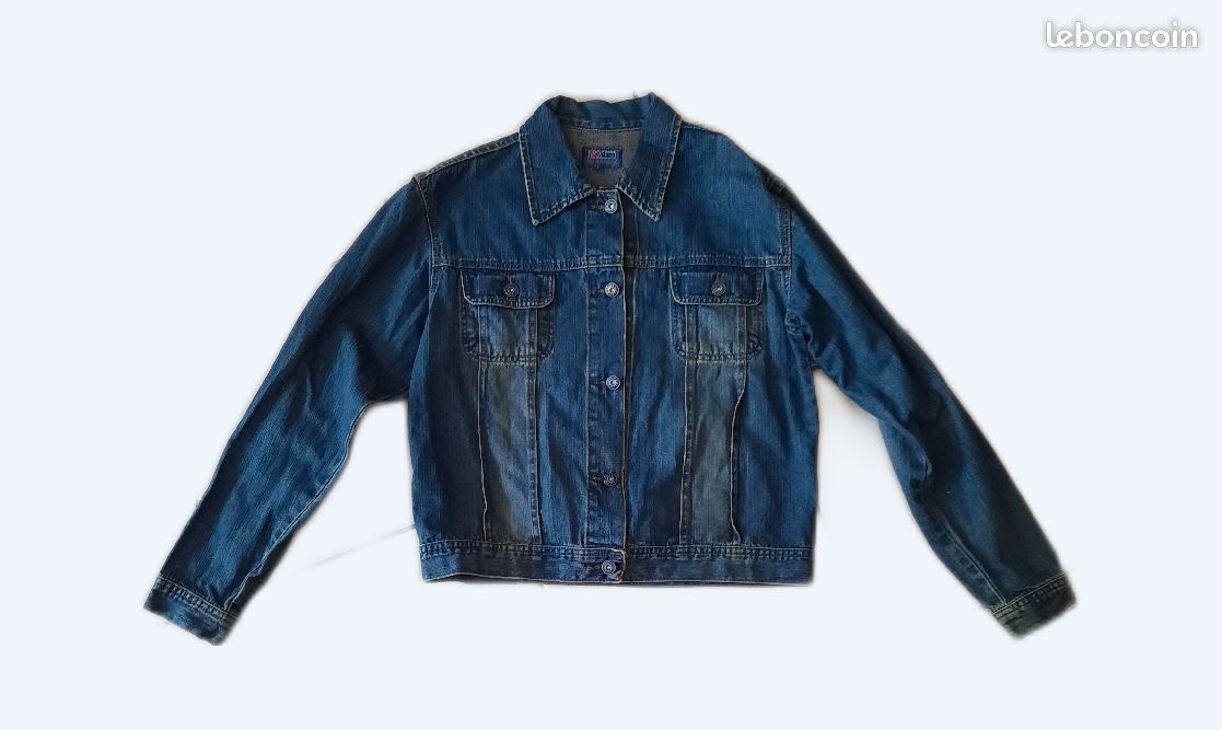 Veste jean taille L (image 1)