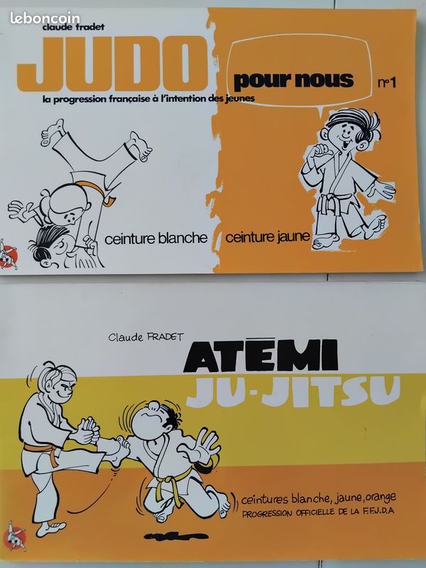 Jujitsu Ceinture Jaune Et Blanche Judo Lot Judo Débutants Livres