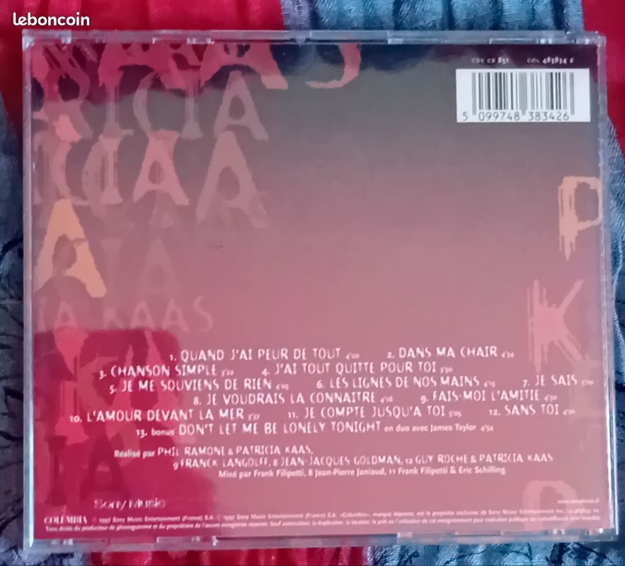 Cd Patricia kaas " Dans ma chair " (image 17)