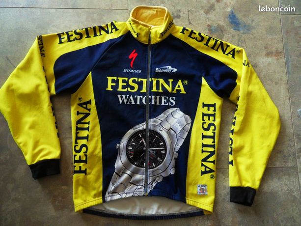 Maillot cyclisme vintage Festina Sibille
