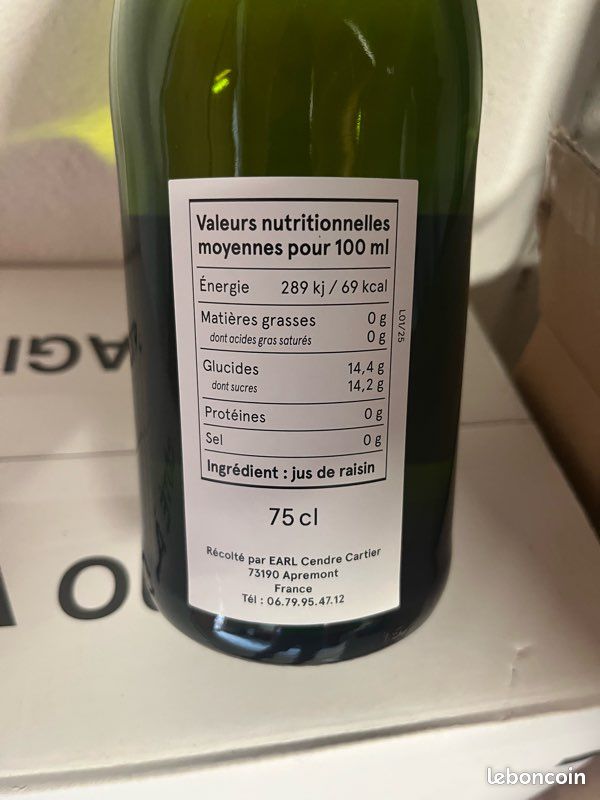Jus de raisin de Savoie pétillant (image 2)