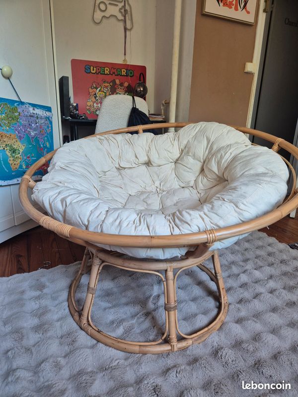 Fauteuil rotin (image 1)