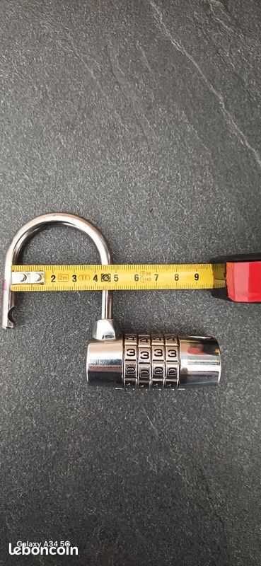 Cadenas à code vintage VACHETTE Digimatic 65mm - Très solide (image 3)