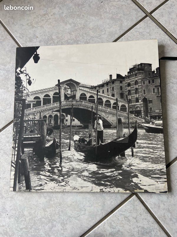 Photographie Ancienne Argentique – Venise, Pont du Rialto par A. BERTUCCI (image 1)