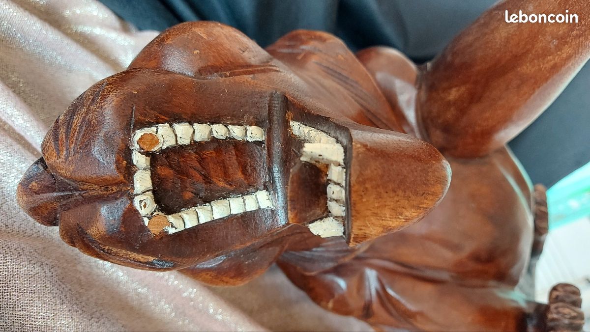 Panthère en bois sculpté 70 cm 50 euros (image 5)