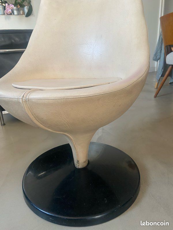 Rare fauteuil Polaris de Pierre Guariche. D’origine (image 5)