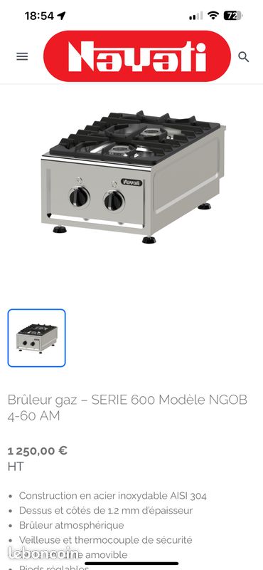 Brûleur GAZ -NaYaTi SÉRIE 600 Modèle NGOB 4-60AM (image 1)