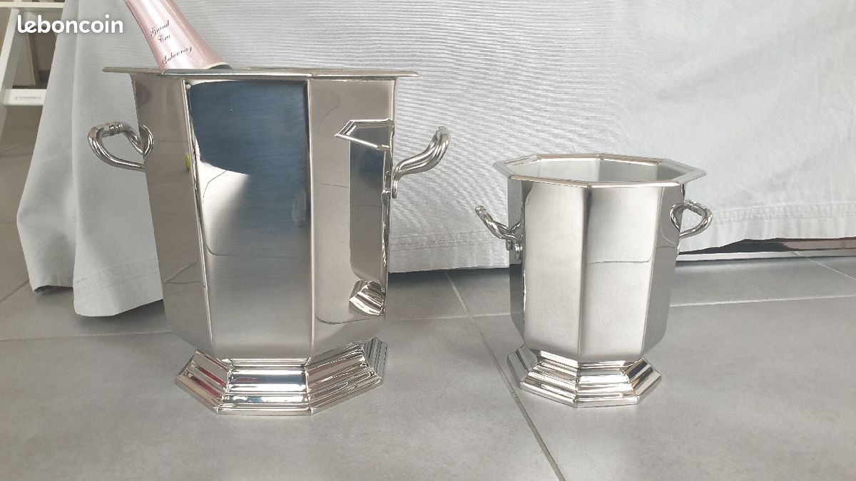 Seau à champagne et son seau à glaçon ou demi-champagne (image 3)