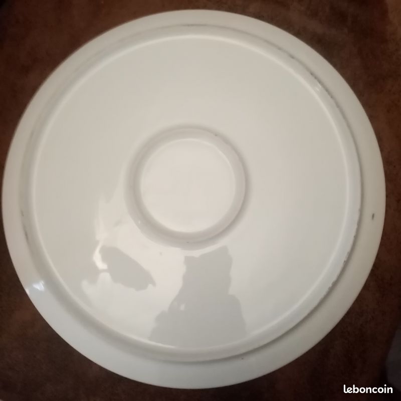 Grande assiette coq avec son porte assiette (image 3)