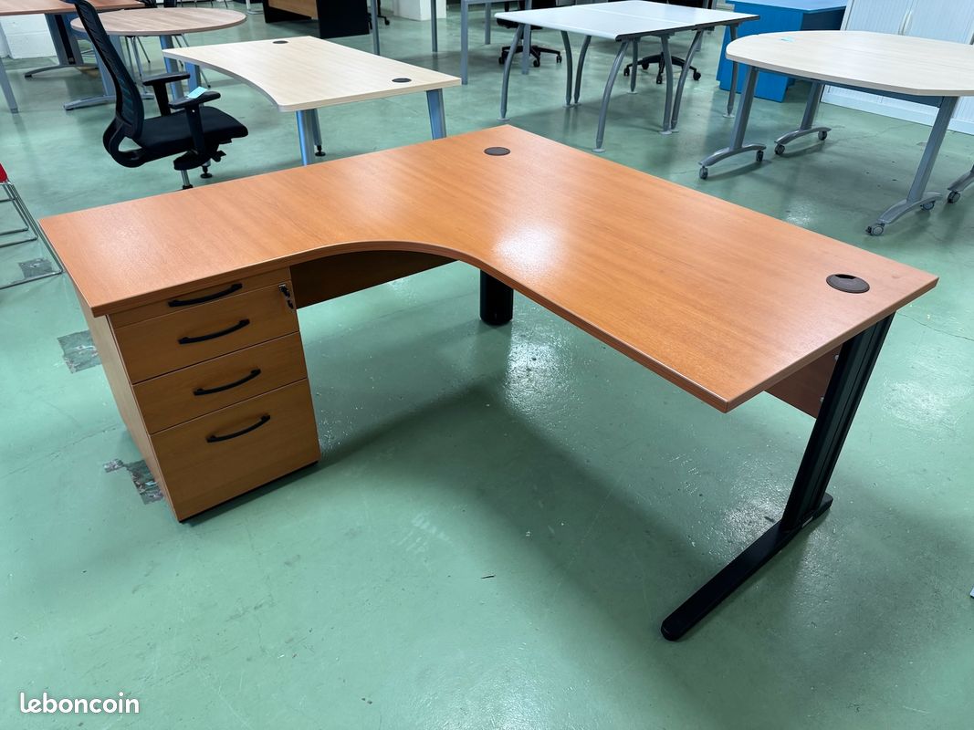 BUREAU d'angle + Caisson (+ LIVRAISON) (image 1)