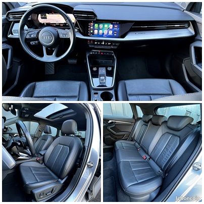 AUDI A3 SPORTBACK 35 TFSI 150 DESIGN LUXE S-TRONIC 2023 1ère MAIN ORIGINE FRANCE SUIVI EXCLUSIF AUDI * TOIT OUVRANT PANORAMIQUE * AFFICHAGE TETE HAUTE * FEUX MATRIX LED * SELLERIE CUIR * CARPLAY (image 4)