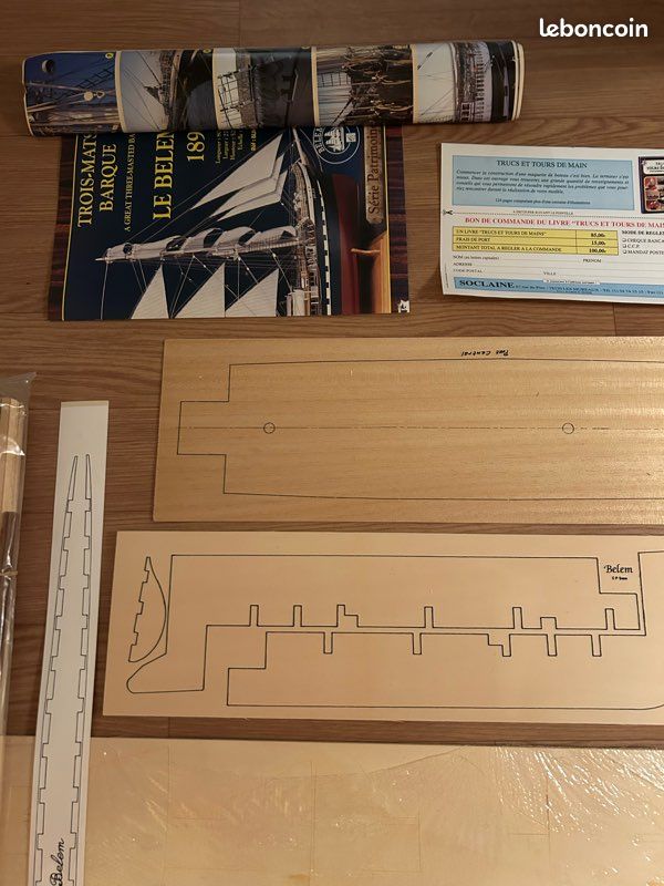 Sailingstory Réplique de bateau en bois Constitution USS Échelle 1/100