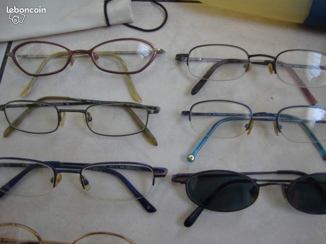 9 lunettes de vue (montures) + 4 étuis YDK (image 2)