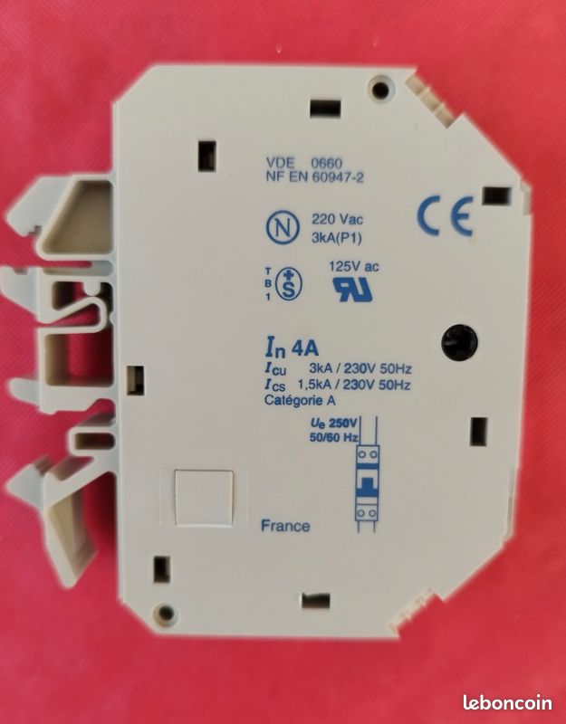 Lot de 6 disjoncteur thermique 4A (image 2)